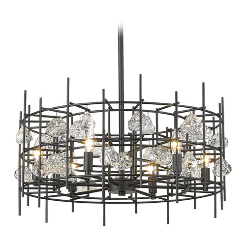 Garroway Matte Black Chandelier by Z-Lite