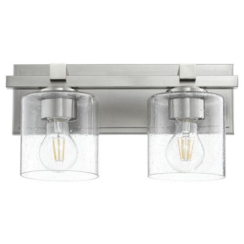 Quorum Lighting Satin Nickel Bathroom Light by Quorum Lighting 5669-2-265