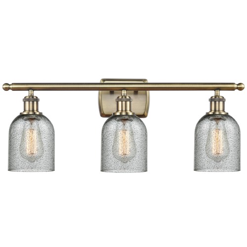 Innovations Lighting Innovations Lighting Caledonia Antique Brass Bathroom Light 516-3W-AB-G257