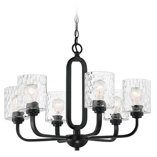 Collins Flat Black Chandelier by Craftmade Lighting