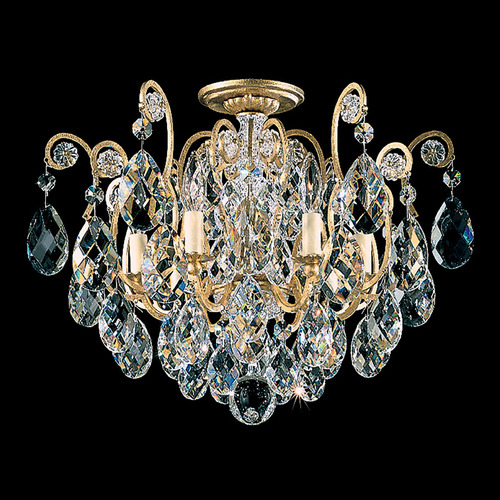 Renaissance Heirloom Gold Semi-Flush Mount Light by Schonbek Lighting