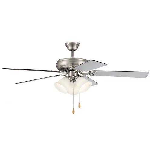 Decorators Choice 52-Inch LED Fan in Nickel by Craftmade Lighting