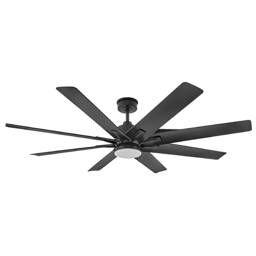 Hinkley Hinkley Concur Matte Black LED Ceiling Fan with Light 904566FMB-LWD