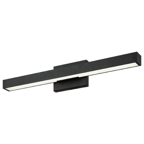Matteo Lighting Presley Matte Black LED Vertical Bathroom Light