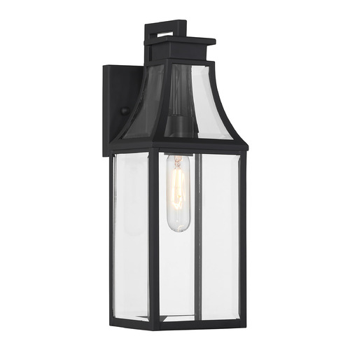 Savoy House Lighting Emery Matte Black Outdoor Wall Light