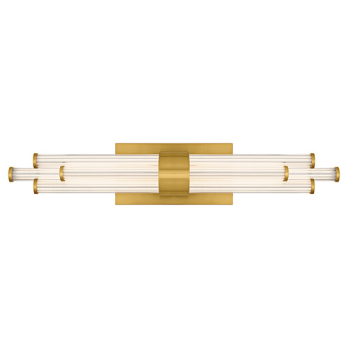 Quoizel Lighting Quoizel Lighting Talbott Brushed Gold LED Vertical Bathroom Light PCTAL8624BRG