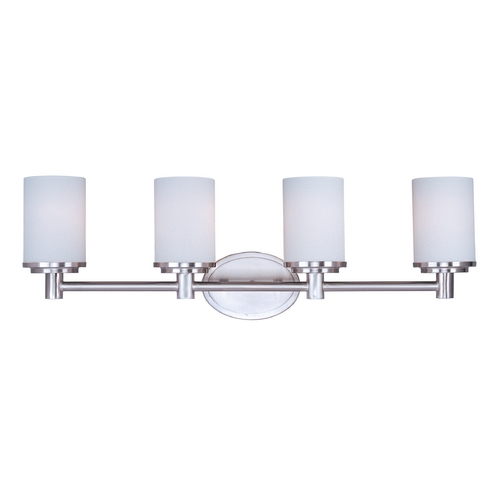 Cylinder Satin Nickel Bathroom Light by Maxim Lighting