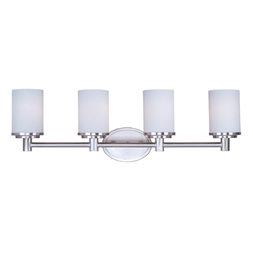 Maxim Lighting Cylinder Satin Nickel Bathroom Light by Maxim Lighting 9054SWSN