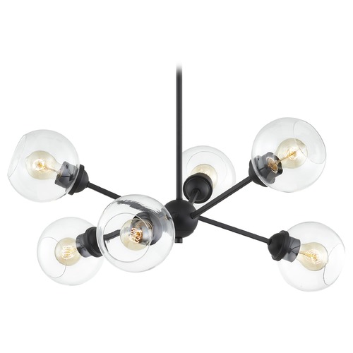 Design Classics Haus Matte Black Chandelier