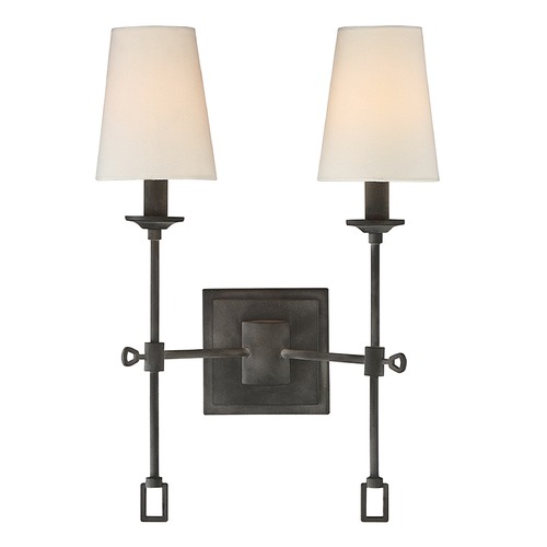 Savoy House Savoy House Lighting Lorainne Oxidized Black Sconce 9-9004-2-88
