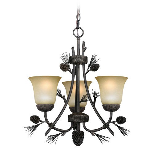 Vaxcel Lighting Sierra Black Walnut Mini-Chandelier by Vaxcel Lighting H0172