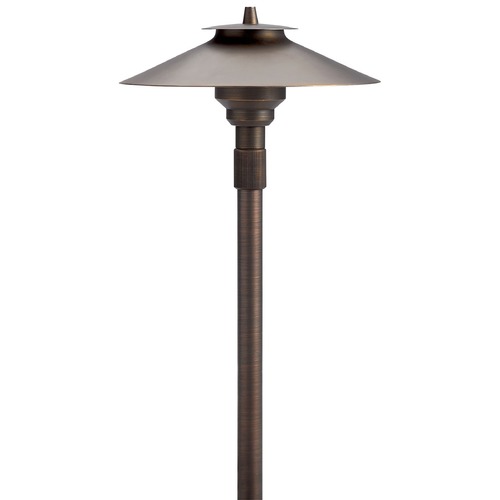 Kichler Lighting 12V Large Adjustable Height Centennial Brass Path Light by Kichler Lighting 15503CBR