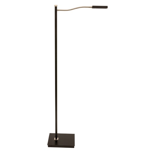 Lewis Black with Satin Nickel LED Swing-Arm Lamp by House of Troy Lighting
