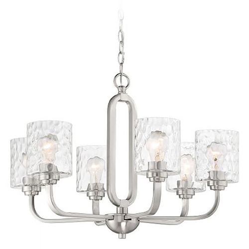 Collins Brushed Polished Nickel Chandelier by Craftmade Lighting