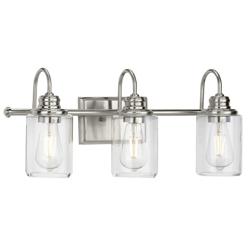 Progress Lighting Aiken Brushed Nickel Bathroom Light