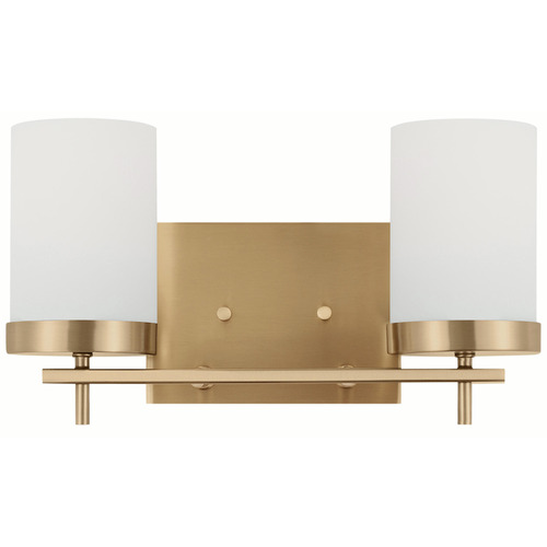Visual Comfort Studio Collection Zire Satin Brass Bathroom Light