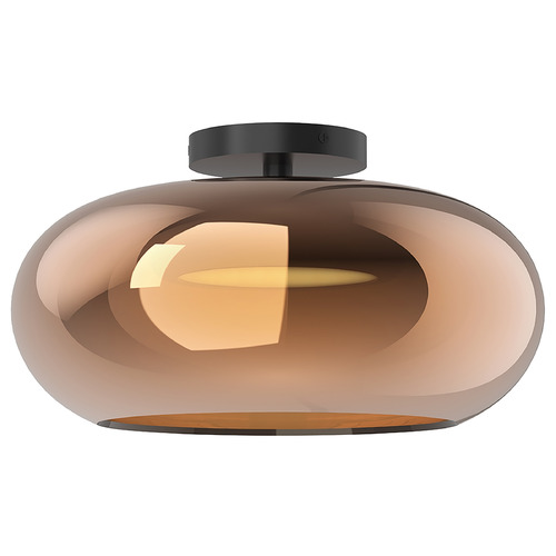 Trinity Black LED Semi-Flush Mount by Kuzco Lighting
