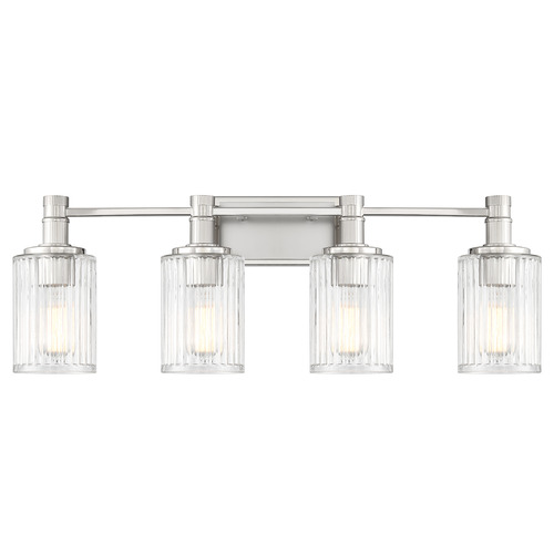Savoy House Lighting Concord Silver and Polished Nickel Bathroom Light