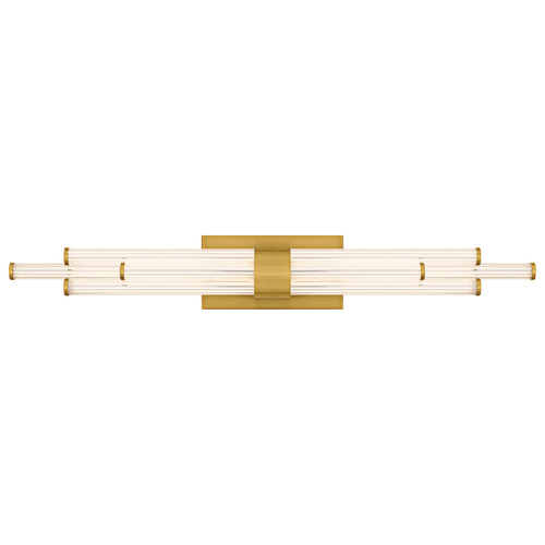 Quoizel Lighting Talbott Brushed Gold LED Vertical Bathroom Light