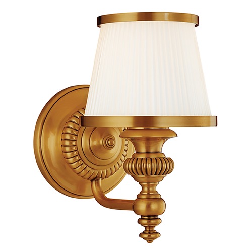 Hudson Valley Lighting Milton Wall Sconce in Flemish Brass by Hudson Valley Lighting 2001-FB