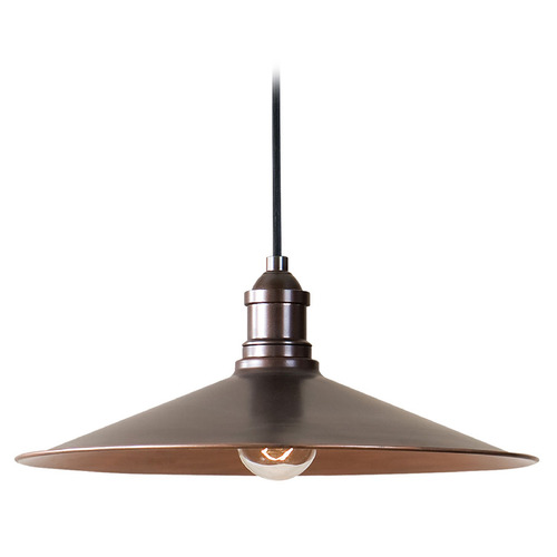 Uttermost Lighting Barnstead 14-Inch Pendant in Antique Copper by Uttermost Lighting 22051