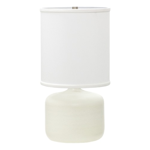 Scatchard Stoneware White Matte Table Lamp by House of Troy Lighting