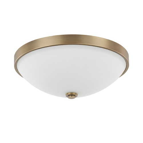 Capital Lighting Perkins 12.50-Inch Flush Mount in Aged Brass by Capital Lighting 2323AD-SW
