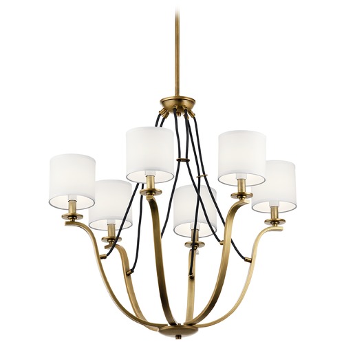 Thisbe 6-Light Natural Brass Chandelier by Kichler Lighting