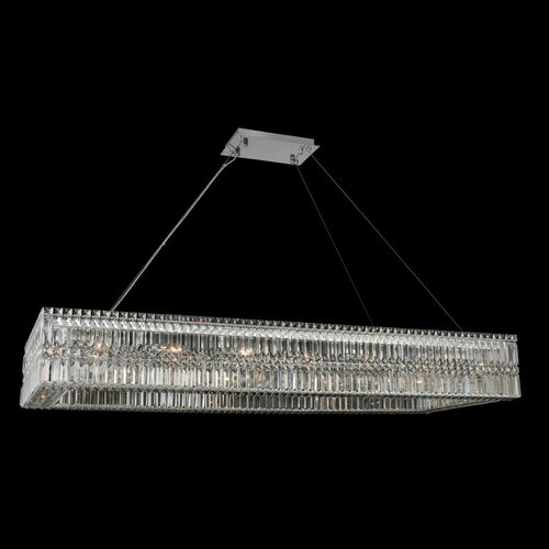 Rettangolo 60-Inch Linear Light in Chrome by Allegri Crystal