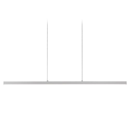 Modern Brushed Nickel LED Pendant with Frosted Shade 3000K 1992LM by Kuzco Lighting