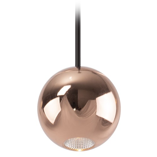 Exo Copper LED Mini Pendant by Kuzco Lighting