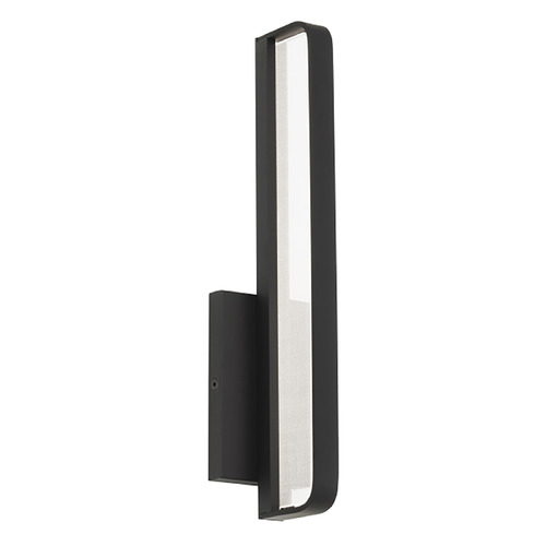 Banda 13-Inch LED Wall Light in Matte Black by Visual Comfort Modern