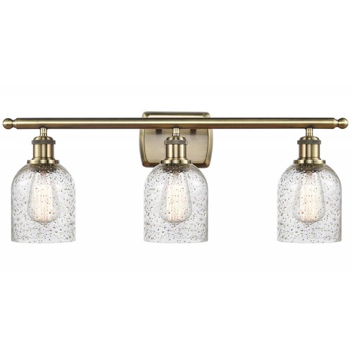 Innovations Lighting Innovations Lighting Caledonia Antique Brass Bathroom Light 516-3W-AB-G259