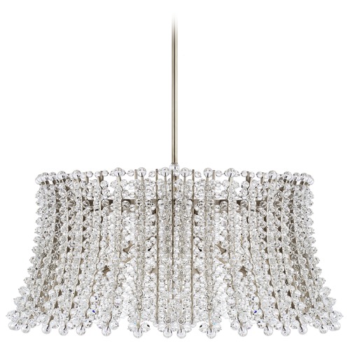 Visual Comfort Signature Collection Aerin Serafina Drum Chandelier in Polished Nickel by Visual Comfort Signature ARN5460PNCG