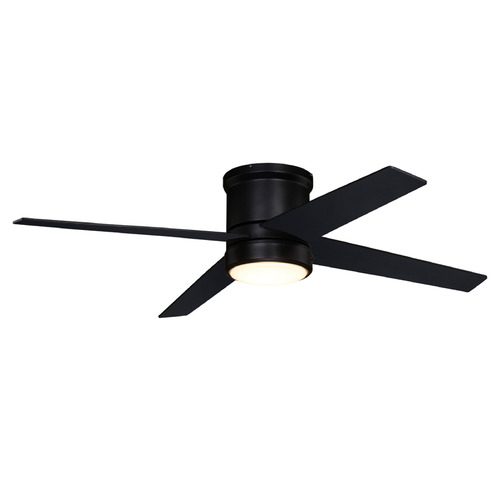 Vaxcel Lighting Vaxcel Lighting Erie Black LED Ceiling Fan with Light F0106