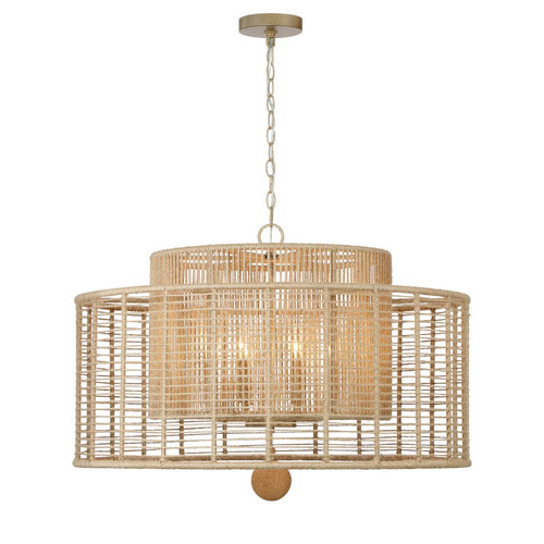Jayna 31.25-Inch Pendant in Burnished Silver by Crystorama Lighting