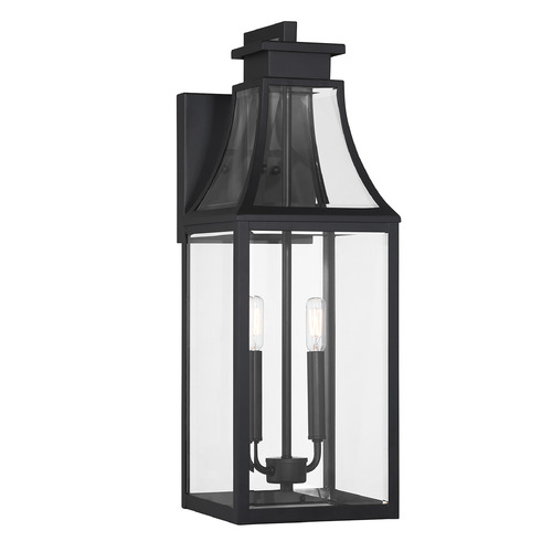 Savoy House Lighting Emery Matte Black Outdoor Wall Light
