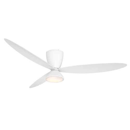 Hourglass 58-Inch LED Smart Hugger Fan in Flat White by Minka Aire
