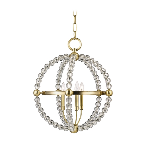 Hudson Valley Lighting Danville Pendant in Aged Brass by Hudson Valley Lighting 3120-AGB