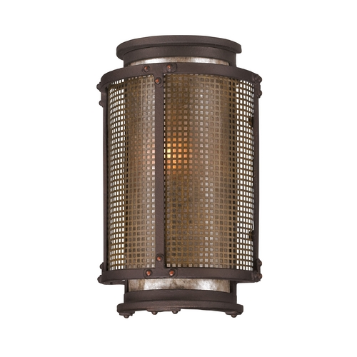 Copper Mountain 10.50-Inch Outdoor Wall Light in Centennial Rust by Troy Lighting