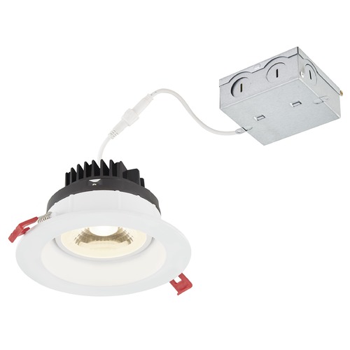 Recesso Lighting by Dolan Designs Recesso 4 Inch Adjustable IC Rated Canless Reflector White 2700K RL04G-11W38-27-W