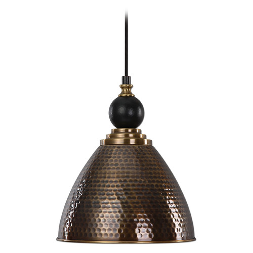 Uttermost Lighting Adastra 12-Inch Pendant in Antique Brass by Uttermost Lighting 22052