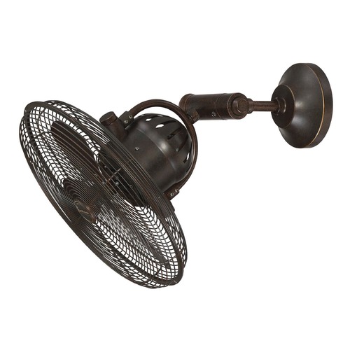 Bellow IV Wall Fan in Aged Bronze by Craftmade Lighting