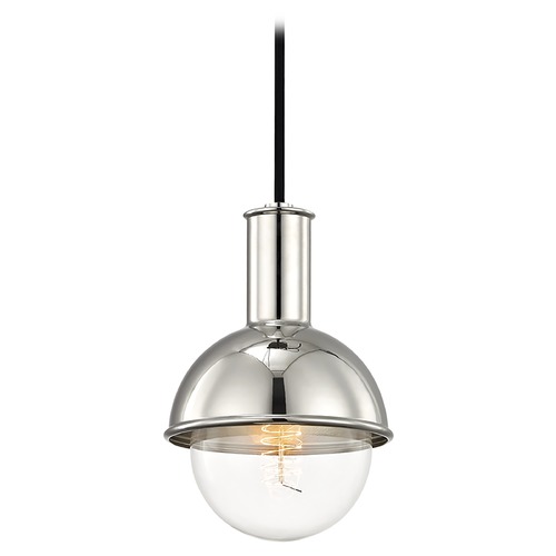 Mitzi by Hudson Valley Riley Polished Nickel Mini Pendant by Mitzi by Hudson Valley H111701-PN