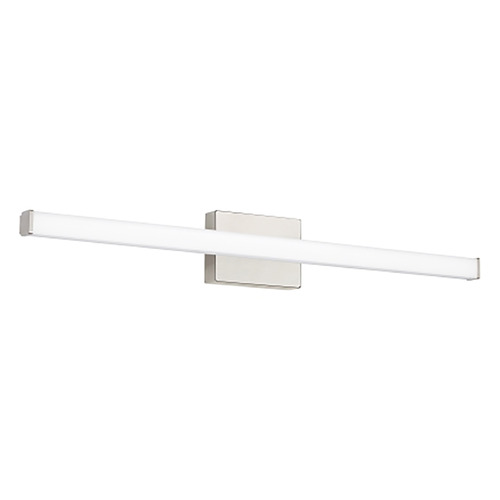 Lufe Square 36-Inch LED Bath Light in Nickel by Visual Comfort Modern