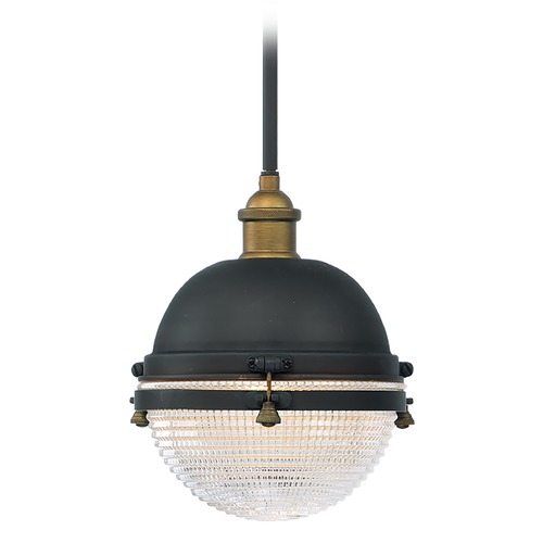 Portside Oil Rubbed Bronze & Antique Brass Outdoor Hanging Light by Maxim Lighting