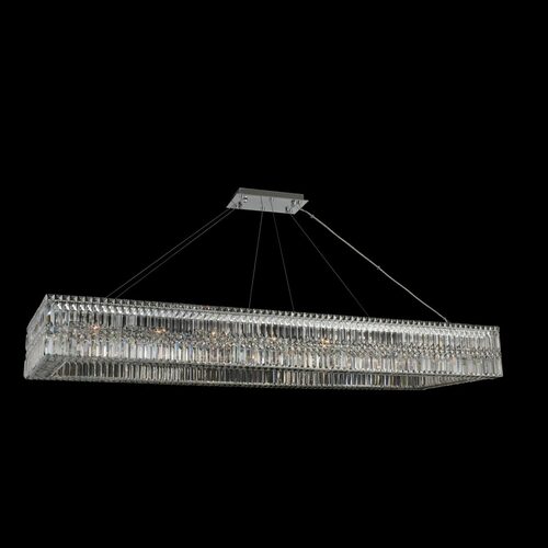 Rettangolo 72-Inch Linear Light in Polished Chrome by Allegri Crystal