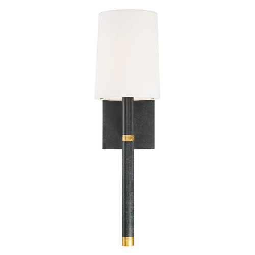 Weston Wall Sconce in Black & Antique Gold by Crystorama Lighting