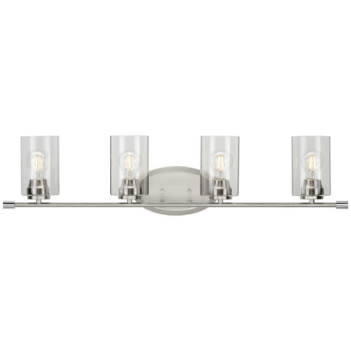 Progress Lighting Riley Brushed Nickel Bathroom Light