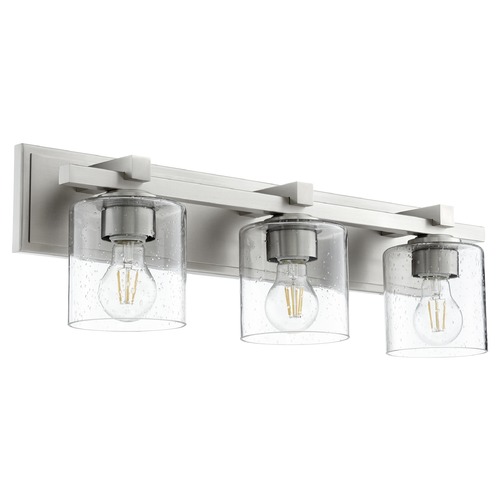 Satin Nickel Bathroom Light by Quorum Lighting